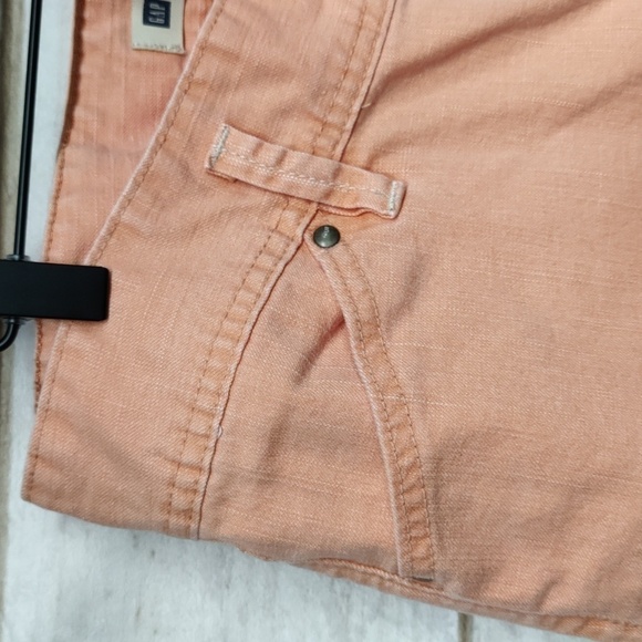 Gap Low Rise Stretch Denim Crops, Light Orange, Size 12 - Picture 4 of 12